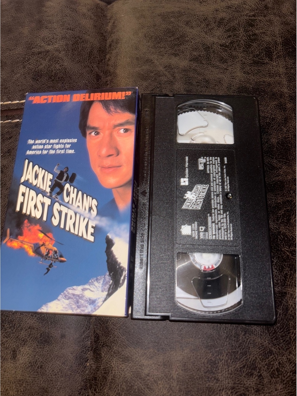 Jackie Chan’s First Strike VHS 1997 Golden Harvest PG-13 Slipcover